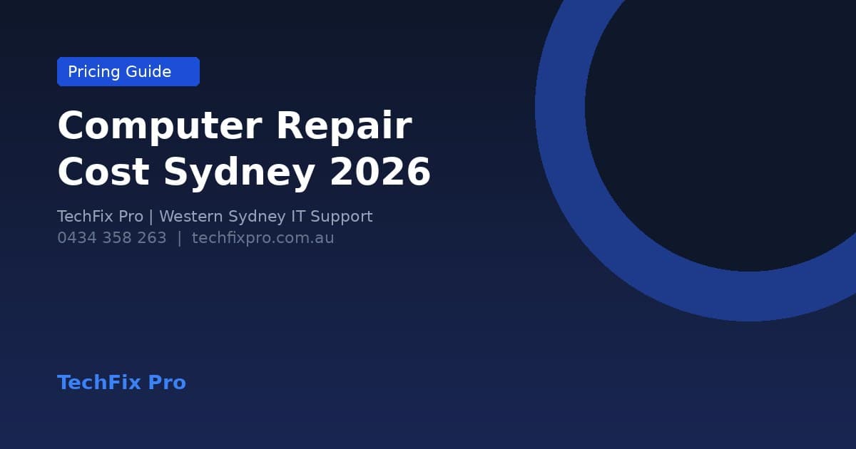 How Much Does Laptop Repair Cost in Sydney? A 2026 Price Guide